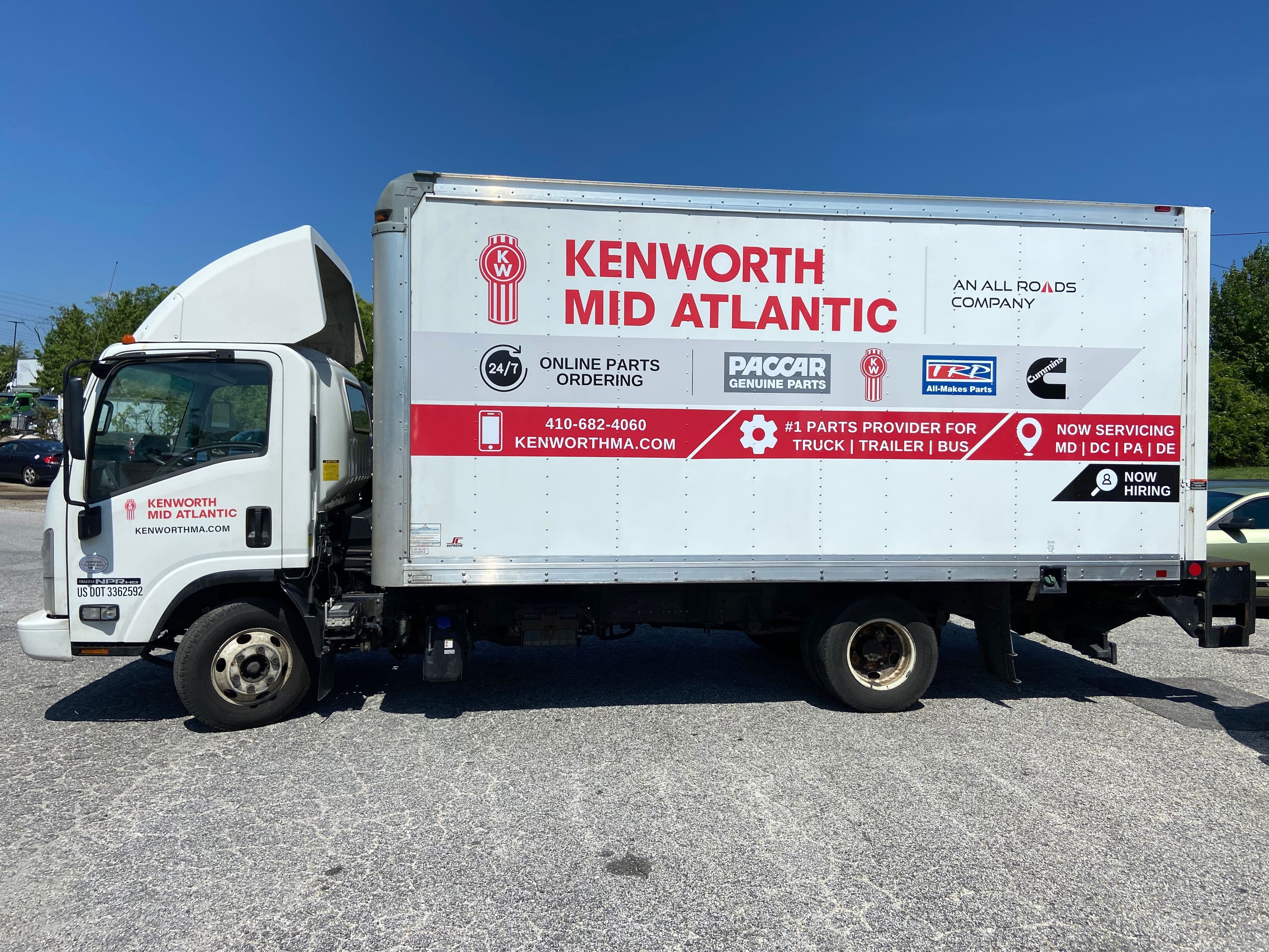 Kenworth Mid Atlantic Signage on a Truck