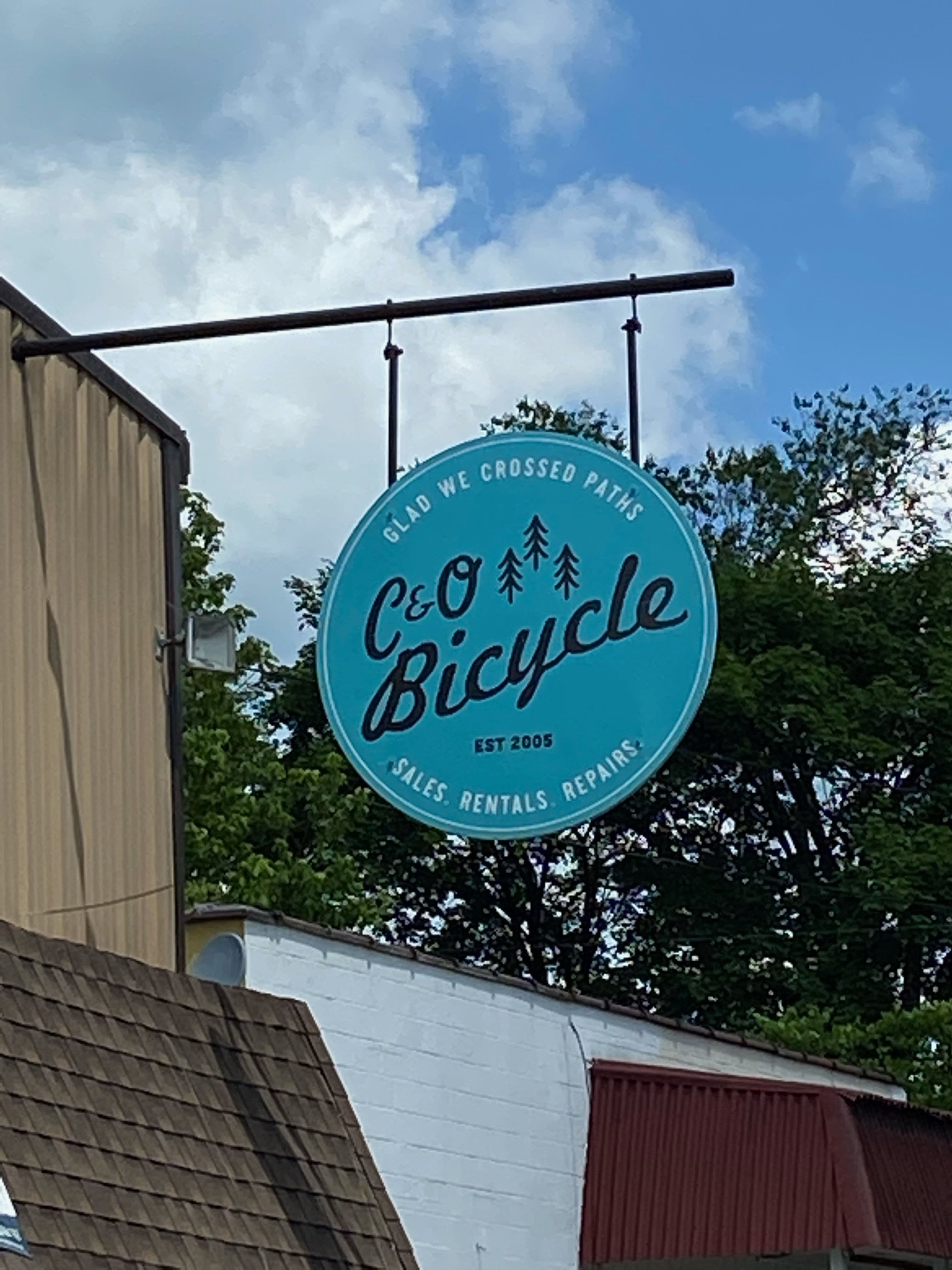 C&O Bicycle Logo Sign